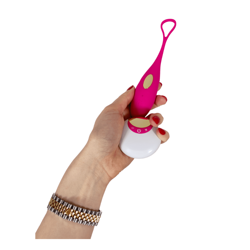 Trivia - Vibrador erótico de silicone em formato de bala com controle remoto.