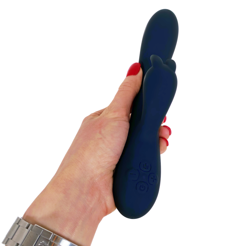 Eris- O vibrador coelho preto com aquecimento dos seus sonhos mais eróticos.